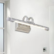 Vintage Led Wall Lamp With Carved Metal Shade For Bathroom Vanity - 20.5/23.5 Width White / 20.5