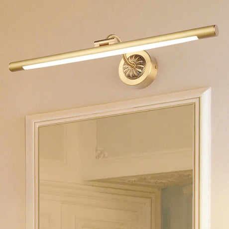 Vintage Led Wall Sconce - Black/Gold Finish Tubular Design Acrylic And Metal 17/22 Diameter Gold /