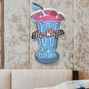 Vintage Led Wall Sconce Light - White/Brown Cake Pink Ice Cream Blue/Red Drinks Night Lamp For