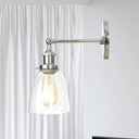 Vintage Style Bronze/Brass/Copper Sconce Light With Clear Glass Shade - Ideal For Living Room