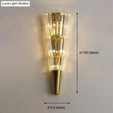 Vintage Style Crystal Wall Sconce - Layered Mount Lighting With 6/8 Clear Lights Ideal For Living