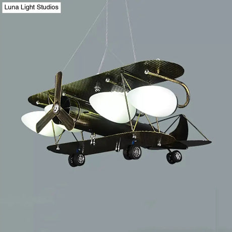 Vintage-Style Glider Kindergarten Metal Chandelier In Antique Brass

Note: Seo Is Important So Its