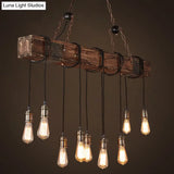 Vintage Style Open Bulb Pendant Light Metallic Finish For Restaurant Island Lighting