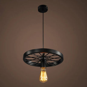 Vintage Style Open Bulb Pendant Light Metallic Finish For Restaurant Island Lighting Black