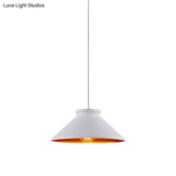 Vintage Style Pendant Light With Metal Shade | 1 Bulb Suspension Lighting For Dining Room In