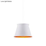 Vintage Style Pendant Light With Metal Shade | 1 Bulb Suspension Lighting For Dining Room In