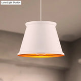 Vintage Style Pendant Light With Metal Shade | 1 Bulb Suspension Lighting For Dining Room In
