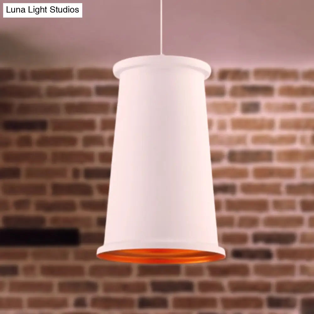 Vintage Style Pendant Light With Metal Shade | 1 Bulb Suspension Lighting For Dining Room In