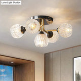 Warm All-Copper Master Bedroom Ceiling Lamp