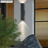 Waterproof Outdoor Led Wall Lamp Modern Ip67 Aluminum Light Black White Garden Porch Sconce 96V