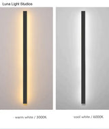 Waterproof Outdoor Wall Lamp Led Long Ip65 Aluminum Light Garden Villa Porch Sconce 110V 220V
