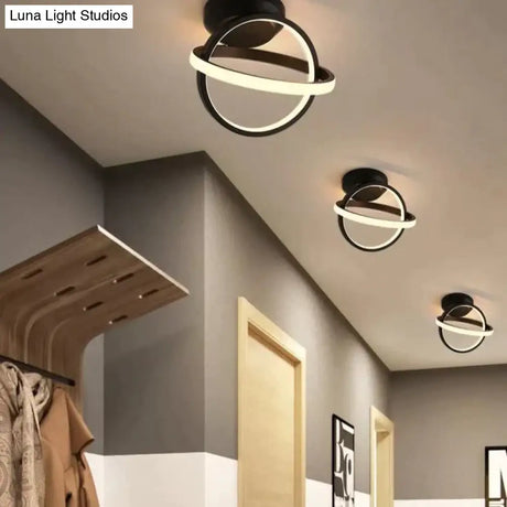 White/Black Color Ceiling Light Modern Led Corridor Lamp For Living Room Round Square Lighting Home