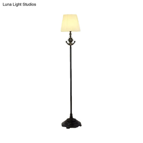 White Floor Lamp With Simple Style And Plug-In Cord For Living Room