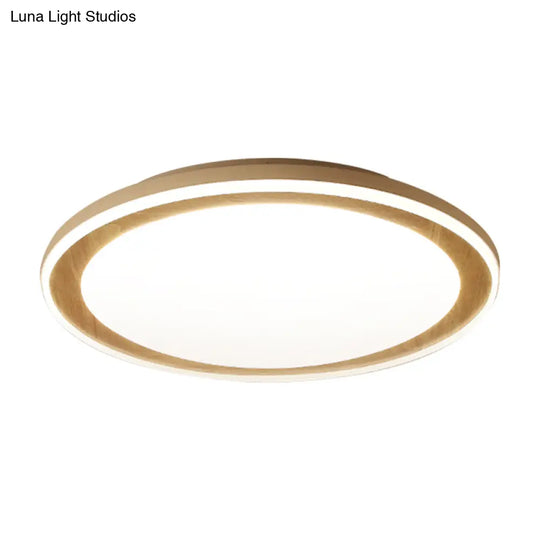 White Led Flush Ceiling Light - Modern & Simple Acrylic Lamp For Study Room Kitchen