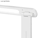 White Rotatable Led Desk Lamp - Simple Style For Bedside Reading