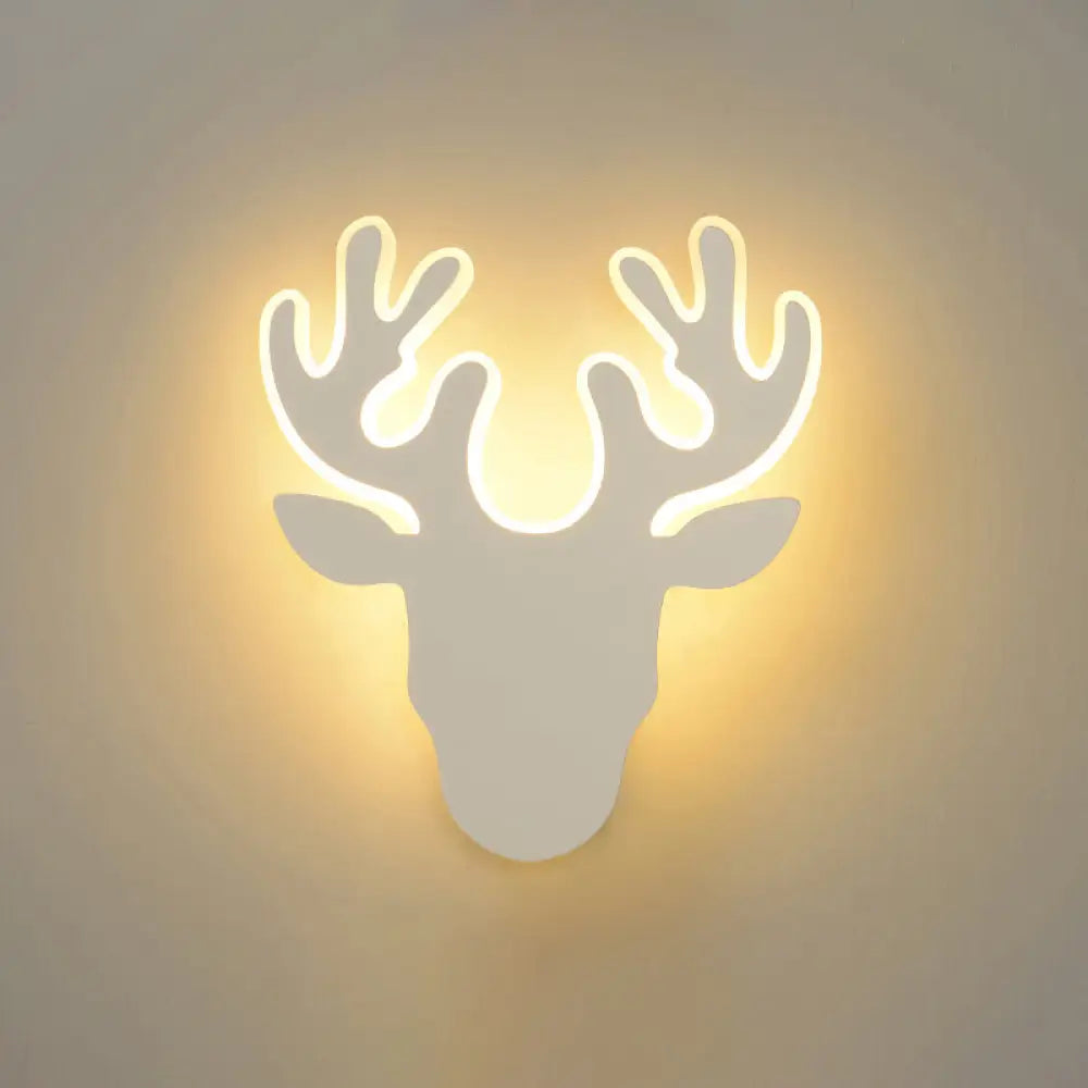 White Shaded Led Wall Light For Living Room - Simplicity Meets Acrylic Mount Lighting / I