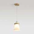 White Tapered Shade Hanging Lamp - Simple Style Milk Glass Pendant Lighting For Office 1 / Round