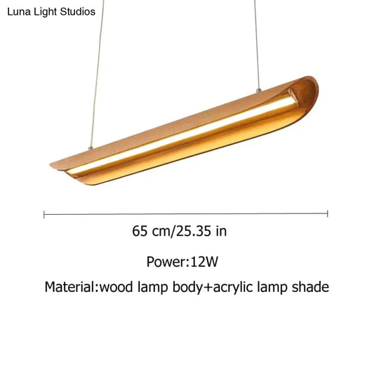 Wood Chandeliers Kitchen Island Light Fixtures Chandelier Dining Room Lamp Hanging Size 65Cm /