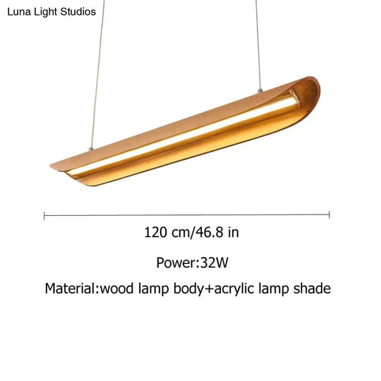 Wood Chandeliers Kitchen Island Light Fixtures Chandelier Dining Room Lamp Hanging Size 120Cm /