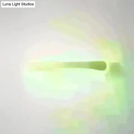 Wooden Led Vanity Light Fixtures With Modern Design And Acrylic Shade