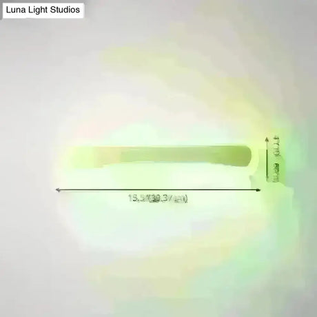 Wooden Led Vanity Light Fixtures With Modern Design And Acrylic Shade